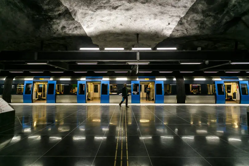 Tunnelbana i Stockholm.
